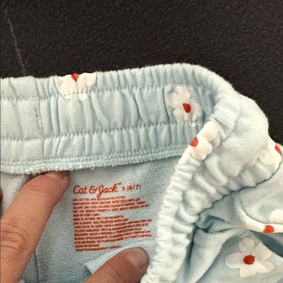 Cat & Jack Light Blue Floral Women's Shorts - Picture 2 of 2